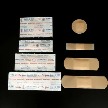 200 adet Bandaj Yardımcıları Su Geçirmez Nefes Yastık yara bandı Yara Hemostaz Etiket Bant İlk yardım bandajları
