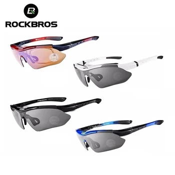 ROCKBROS Polarize Güneş Gözlükleri Spor Adam Bisiklet Gözlük Dağ Bisikleti Bisiklet Gözlük Sürme Koruma Gözlük Gözlük UV400