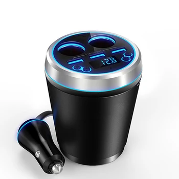 TF / Micro SD Müzik MP3 Çalar Araç Kiti Bluetooth FM Verici HandsFree Çakmak Splitter 3 Port USB Araç Telefonu Şarj Cihazı