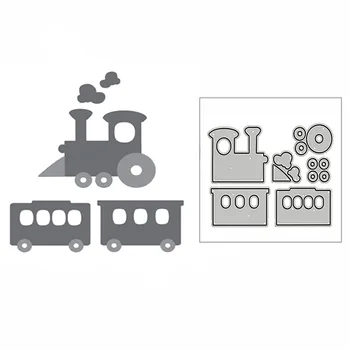 Yeni Vintage Tren Araç Oyuncak 2020 Metal Kesme Ölür DIY Scrapbooking ve Kart Yapımı için Dekoratif Kabartma Zanaat Hiçbir Pullar