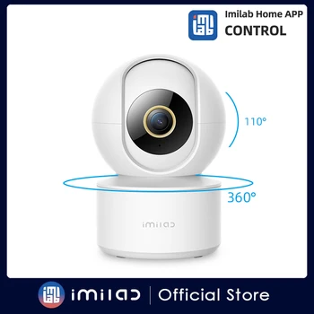 IMILAB C21 4MP Gözetim Kamera WiFi IP Kapalı Akıllı Ev Güvenlik Kamerası 360 ° CCTV Gece Görüş İnsan Algılama bebek izleme monitörü