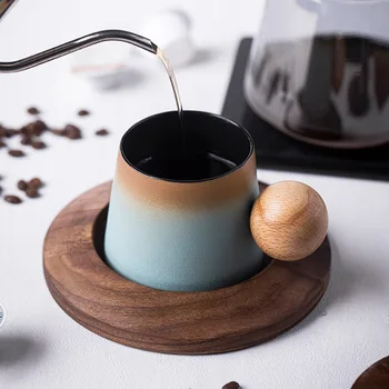 Stoneware tasarımcı, kahve kupa, günler çay kupa, yüksek değerli latte kupa, nefis Jüpiter 200ml su kupa, net kırmızı kupa ins 
