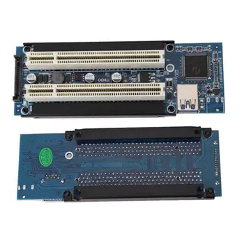 PCI-E Express X1 Çift PCI Yükseltici Uzatın Adaptör Kartı için Kablo ile WİN2000 / XP
