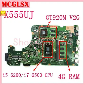 X555UJ ı5-6200U/ı7-6500U CPU 4G-RAM GT920M/2G Anakart for ASUS X555UJ X555UF F555U X555UB X555UQ X555U Laptop Anakart Kullanılan