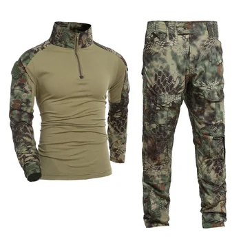 Gen2 Askeri Ordu Üniforma Kryptek Mandrake Kamuflaj av kıyafetleri Taktik Savaş Gömlek Pantolon Erkekler Airsoft BDU Takım Elbise