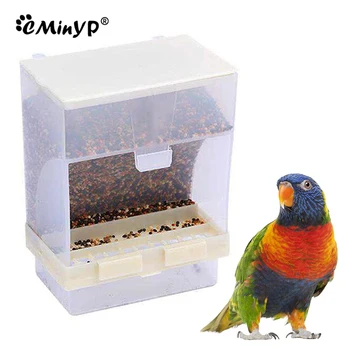 Otomatik Kuş Besleyici 10cm Papağan Besleyici Kafes Aksesuarları Muhabbet Kuşu Kanarya Papağanının İspinoz Parakeet Gıda Kabı