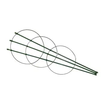 45 cm / 60 cm Bitki Saksı destek çerçevesi Tırmanma Asma Raf Plastik Kaplı Çelik Çiçek Sebze Dekoratif Kafes Braketi 6 Adet