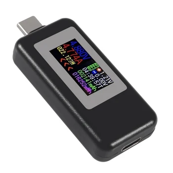 KWS - 1902C Tip-C Renkli Ekran USB Test Cihazı Akım Gerilim Monitör Güç Ölçer
