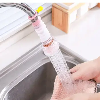 360 ° Dönen Musluk Memesi Mini musluk suyu arıtıcısı Musluk Su Filtresi Mutfak Sıçrama geçirmez Güçlendirici Duş Su musluk filtresi Kafa