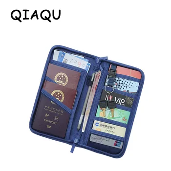 QIAQU kart tutucu Pasaport Kapağı Seyahat Yolculuk belge organizatörü Cüzdan Pasaport Bilet Kredi kart çantası Seyahat aksesuarları
