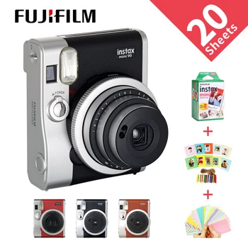 Fujifilm Orijinal Instax Mini 90 filmler kamera Sıcak Satış yeni anında fotoğraf 2 Renkler siyah kahverengi