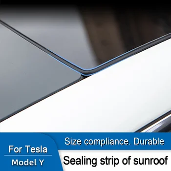 Sunroof Cam Conta Halkası Şerit Cam Çatı Rüzgar Gürültü Azaltma Azaltma Conta Takımı Tesla Modeli 3 Y