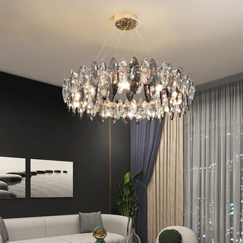 Modern kristal avize yatak odası lambası oturma odası tavan lambası yemek odası lamba mutfak led lamba 220V avize aydınlatma lambaları
