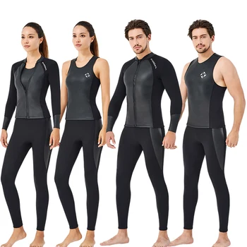 Premium Wetsuit 2MM Neopren Ceket Erkekler Tüplü Dalış Yelek Dalış Uçurtma sörf kıyafeti Kadın Pantolon Sıcak Wetsuit dalış ekipmanları