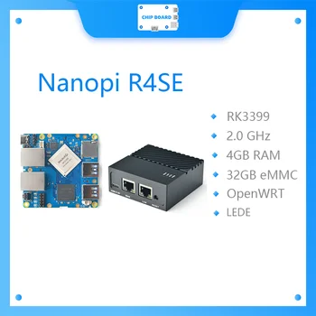 NanoPi R4SE: 4 GB RAM - 32G eMMC - benzersiz MAC adresi ile
