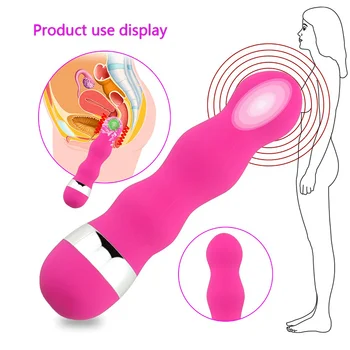 Vibratör Seks Oyuncakları Sopa Masaj Kadınlar İçin Yetişkin Ürün Seks Oyuncak Su Geçirmez Güvenli Vibratörler Bayan Seksi Malzemeleri AC