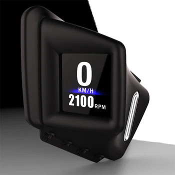 OBD GPS Çift Sistem Head-up Ekran Araba Dijital Hud GPS Hız Göstergesi 2 İnç LCD Aşırı Hız araba alarmı Hızlı Projektör